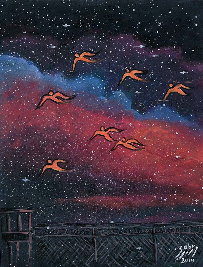 Gemälde von Sabri al-Qurashi (untitled, 2014)